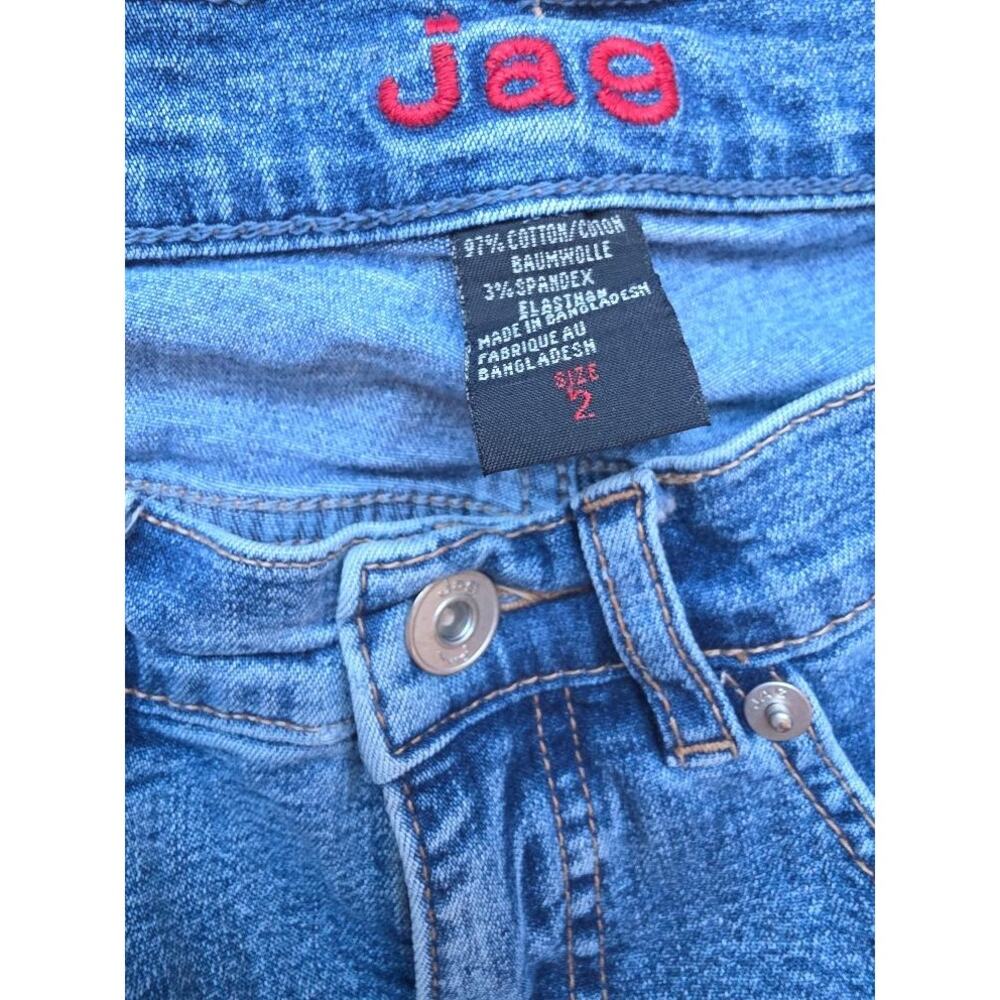 JAG Flare Jeans Womens Stretch Denim Medium Wash Bootcut Blue Jeans 2 - Picture 4 of 5